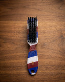Bumble Bee Professional Barber Fade Brush Soft Bristle Neck Duster & Clipper Cleaning Brush (Barber Pole Design)
