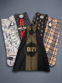 Premium Designer Print Barber Capes with Adjustable Metal Hook Closure