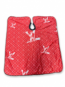Premium Designer Barber Cape – Adjustable Metal Button Snap Closure