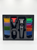 HTC All-in-One Men's Grooming Set – Multi-Head Cordless Barber Clipper, Trimmer & Shaver with Charging Dock