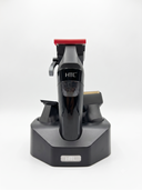 HTC All-in-One Men's Grooming Set – Multi-Head Cordless Barber Clipper, Trimmer & Shaver with Charging Dock