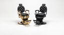 Premium Black & Gold Barber Chairs [Local Pickup Only]