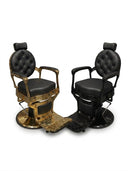 Premium Black & Gold Barber Chairs [Local Pickup Only]